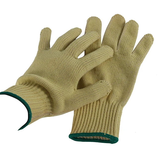 OEM ODM Newest Fireproof Safety Work Gloves 100% Para-aramid Knitted Anti Cut Gloves