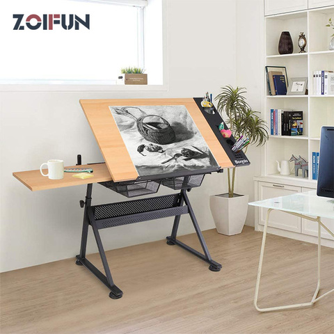Buy Oem Office With Draw Adjustable Foldable Engineering Craft Art Desk ...