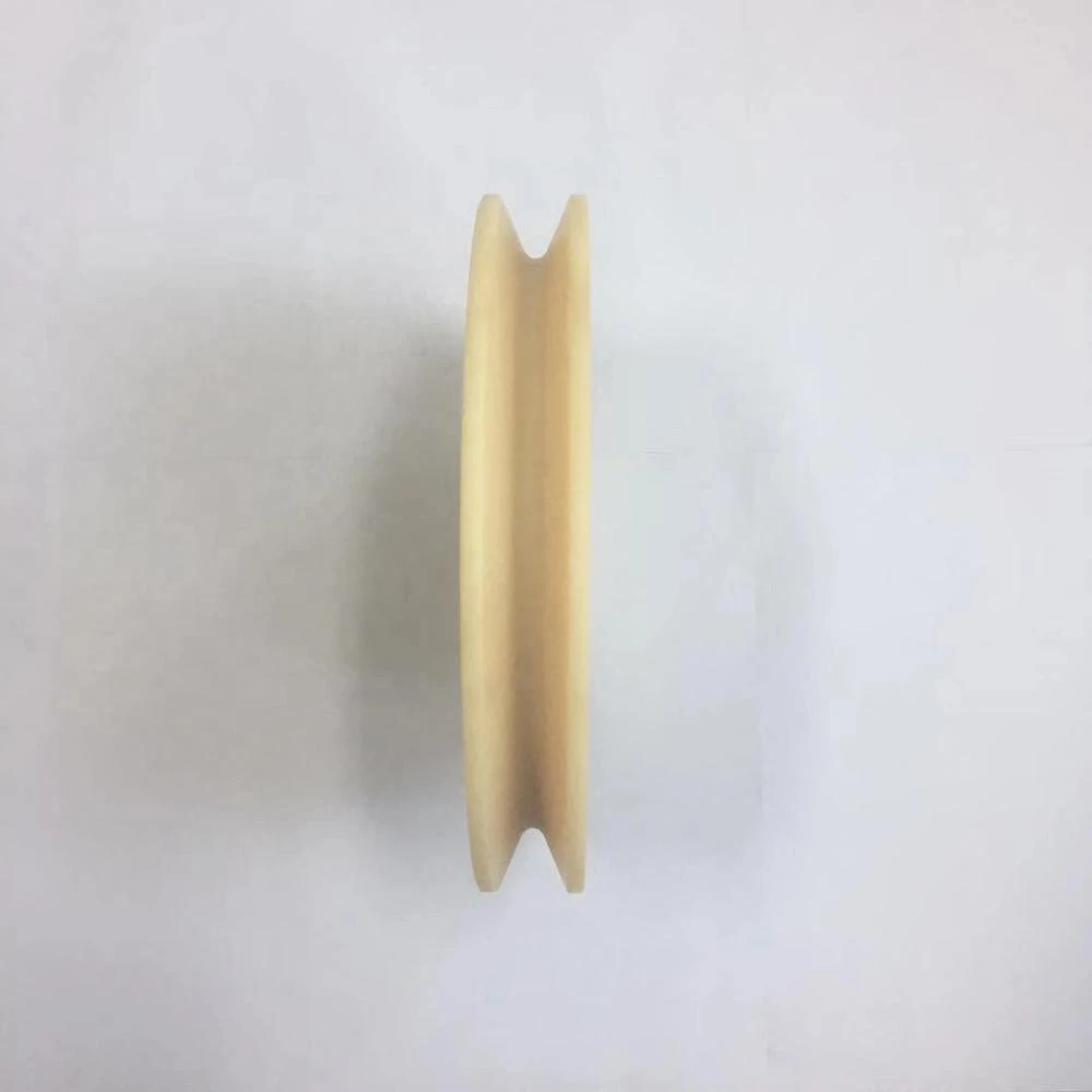 OEM plastic nylon material supply sample Wire guide V shape pulleys