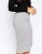 Import OEM&ODM Supplier Factory Price Wholesale Women Pure Cotton Plain Pencil Skirt from China