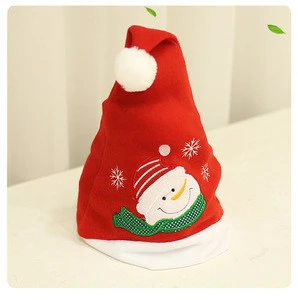 OP-S China Wholesale Fancy Christmas Decorations  New Festival  Santa  Hat Christmas Party sSupplies Custom Hats