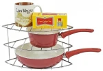 Organizing Plates, Pans, Cups, Bowls 3-tier Counter And Cabinet Corner Shelf Organizer