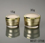 Other Packaging Materials Packaging materials 50g 50ml plastic jar manufacturer round acrylic cream jar double wall cosmetic jar
