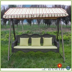 Outdoor garden patio chair 3 seater swing/DW-HCY005
