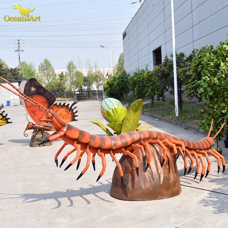 Outdoor High Simulation Large centipede Life Size Model