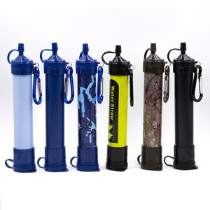 Outdoor Hiking Personal Water Filetr Straw, Survival Portable Water Filter Cartridge Straw, Wild Environment Water Filter System