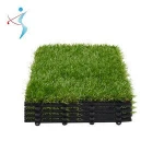 Outdoor Indoor Garden Interlocking Artificial Grass Tile and Sport Flooring