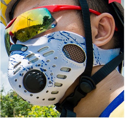 Outdoor neoprene sport face mask with valve
