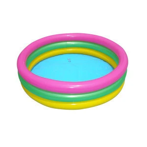 Outdoor plastic water 3 Ring inflatable swimming pools