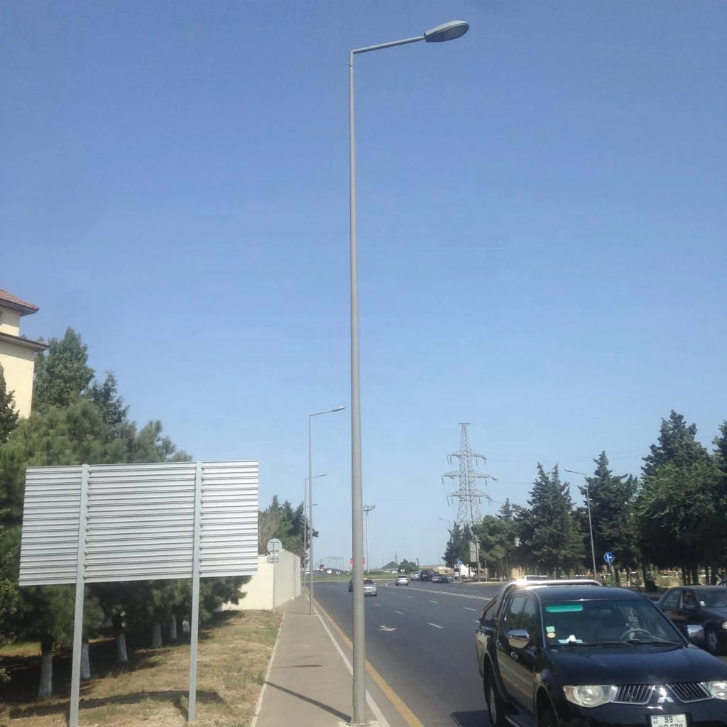 Outdoor Street Light Pole Price 6m 8m 9m 10m  Lighting  Steel Lamp Pole Galvanised Lamp Poles