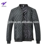 padding quilted satin bomber jacket for men