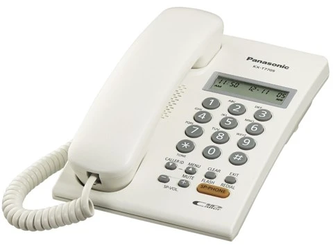 Panasonic KX-T7705 Corded Phone Cord Telephone Caller ID Compatible Wall mountable hotel use single line