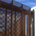 Perforated Metal Facades Aluminium Wall Cladding Decoration 3mm PVDF PPG Coating