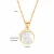 Import Personality fashion accessories wholesale Jesus shell pendant necklace 18mm womens stainless steel clavicle chain from China