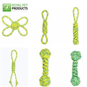 Pet toy factory braided cotton rope floating dog toy