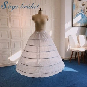 Buy Petticoat Wedding Dress Accessories 6 Hoops Iron Circles Ball Gown  Under Wear Top Quality Underskirt Puffy from Nanjing Saya Trading Co.,  Ltd., China