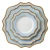 Import Pink sunflower design dinnerware wedding flat white antique porcelain plates from China