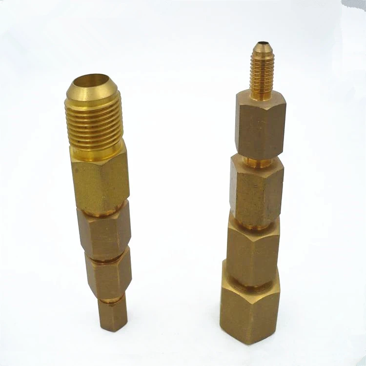 Pipe Reducer Adapter Brass 3/8&quot; Female to 1/4&quot; Male Water Oil Gas Air