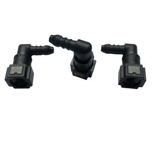 Plastic Auto Parts Fuel urea system 7.89mm Male Hose Connector, SAE 5/16&quot;Plastic Pipe adblue Adapter
