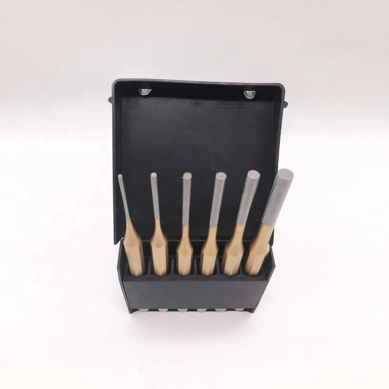 Plastic Box Cased Octagonal Steel Puncher Pin Set