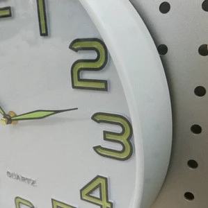 Plastic Coating fluorescent agent Wall Clock Coating fluorescent agent Clock