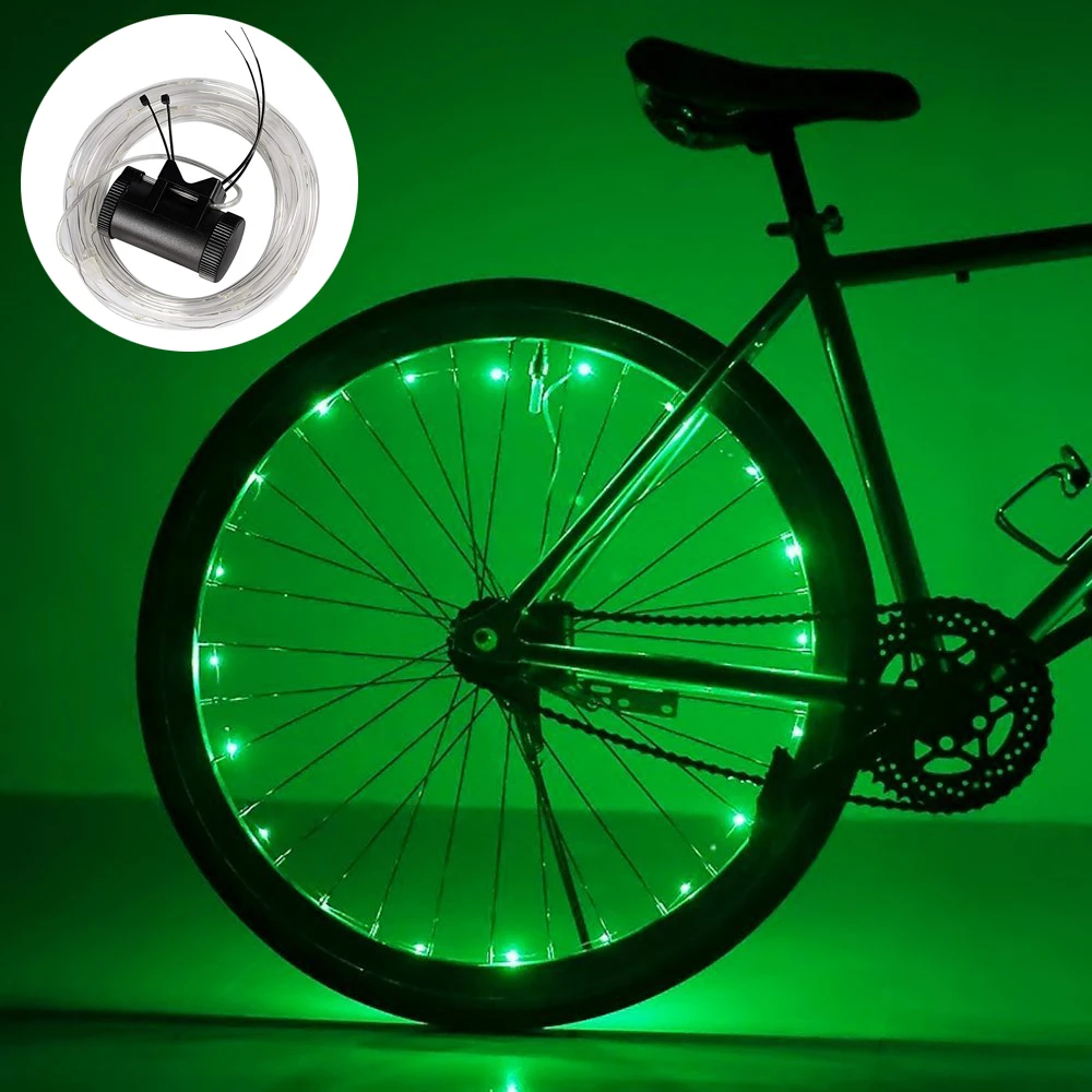 Plastic Material Mini Mountain Bicycle Accessories LED Torch Wheel Bike Light