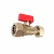 Import Plated Nickel Brass Water Meter Ball Valve with Butterfly Handle from China