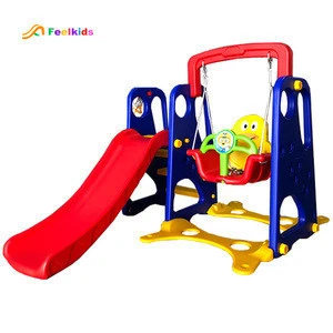 Playground indoor slide kids plastic swing and slide baby toys children swing