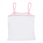 polyester  wholesale personalized sublimation camisole black strap