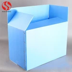 Polypropylene pp material corrugated sheet foldable plastic boxes