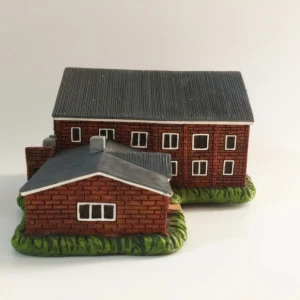 Polyresin 3D house model / Promotional resin church model / Custom christmas house statue