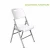 Import popular cheap durable lightweight white garden plastic folding chair beach chair(blow mould, HDPE, outdoor,banquet,camping) from China