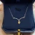 Import Popular Pendant Necklace 14K Real Gold Necklaces Moissanite Jewelry Women Gift Yellow Diamond Necklace from China