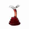 Popular style on Ins Snake Shape New Design Glass Wine Bottle Empty Glass Wine Decanter Glass Wine Bottle