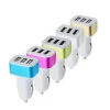 Portable 3-Port USB Car Charger Random Color Dropshipping 12V/24V  1A Quick Charging Triple Ports Auto Charger Adapter