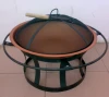 Portable Outdoor Wood Burning Fire Pit with Fire Poker and Mesh Screen