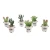 Import Pot Decoration Home Accessories Customized 6 Styles Plastic 12 Cm High Mini Plants Artificial Succulent Bonsai Potted Plant from China