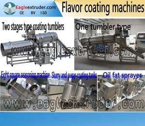 potato chips seasoning machine/flavor coating tumbler machine /double drum flavoring machine