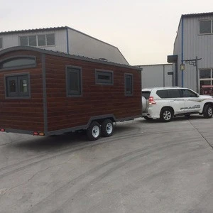 Prefabricate camping travel caravan traier wood small cabin