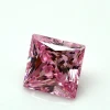 Princess Cut Names Pink Cubic Zirconia Loose Gemstone