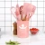 Import Private Label Bpa Free Non Stick 12Pcs Nylon Cooking Spatula Accessories Pink Bulk Tools Wooden Silicone Kitchen Utensils from China