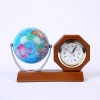 Professional Supplier Nature Wooden Clock With Globe