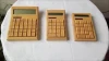 Promotion gifts 12 digit dual power bamboo calculator