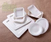 Pulp moulded unbleached sugarcane disposable dinnerware