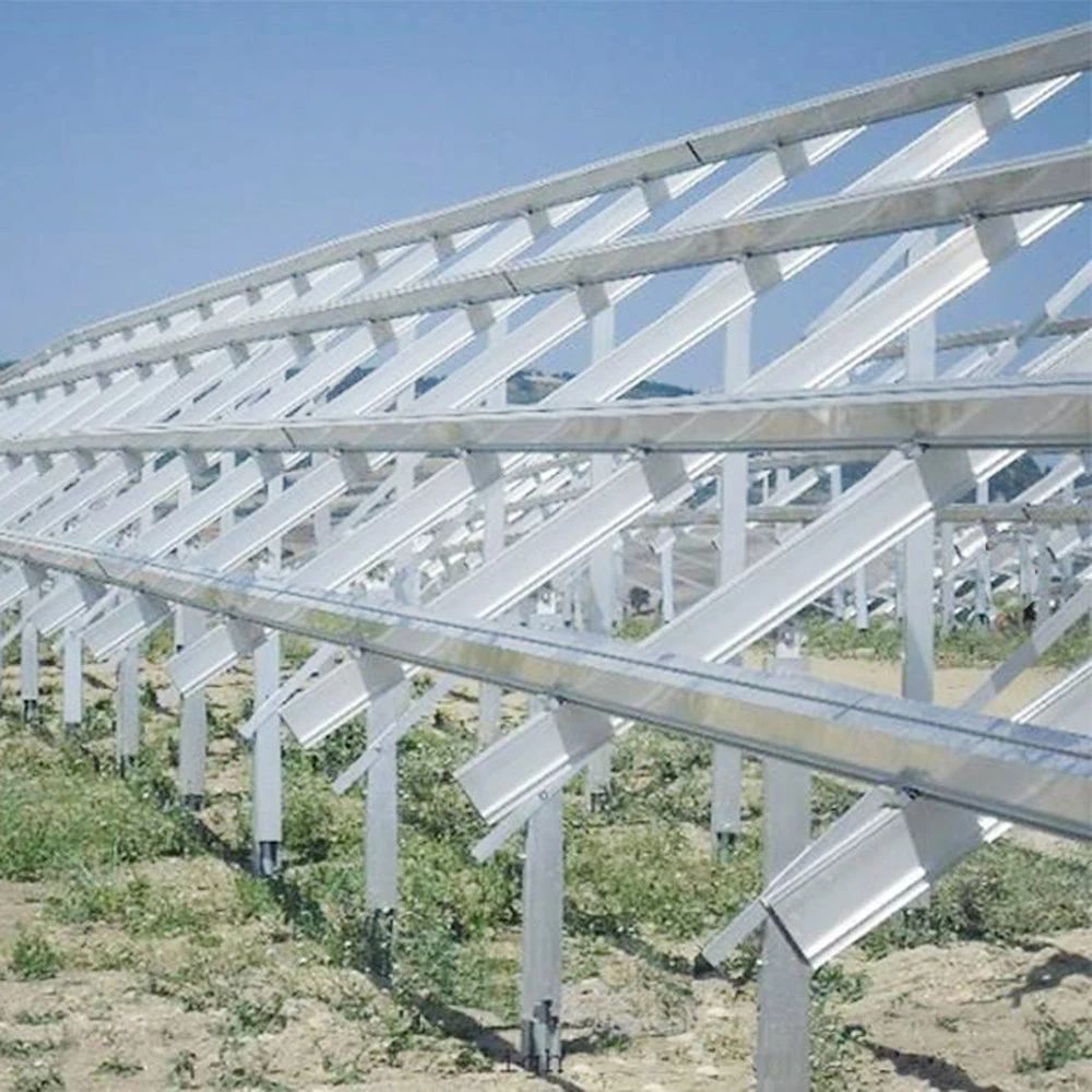 PV Solar Plant Ground Mount System Adjustable Aluminum Solar Panel Mounting Kit Systems