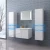 Import PVC bathroom cabinet bathroom furniture  bathroom vanity with mirror from China