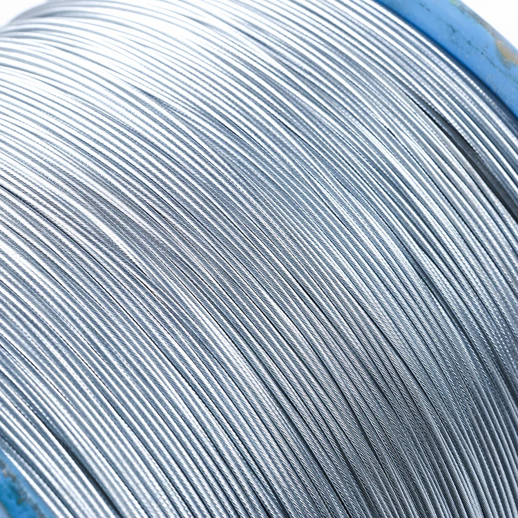 PVC galvanized steel wire rope, smooth surface, large bearing capacity, good flexibility and durability
