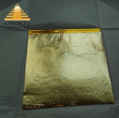 Quality-Assured Personalized Custom 14X14cm Imitation Gold Metal Leaf Painting Booklet