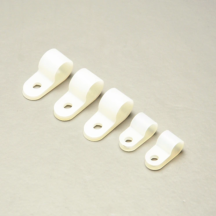 R Type Small Fixed Clamp Plastic Cable Clamps