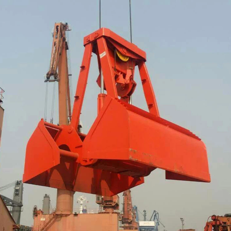 RCSG25 12M3 wireless remote control clamshell grab for  ship crane to load  density 0.8 to 2.5 t/m3 bulk cargo